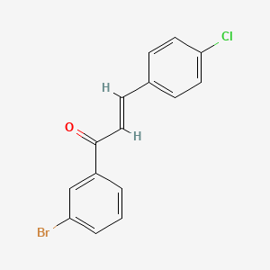 molecular formula C15H10BrClO B3149901 (2E)-1-(3-Bromophenyl)-3-(4-chlorophenyl)prop-2-en-1-one CAS No. 680997-47-1