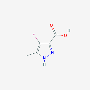 molecular formula C5H5FN2O2 B3149905 4-fluoro-5-methyl-1H-pyrazole-3-carboxylic acid CAS No. 681034-58-2
