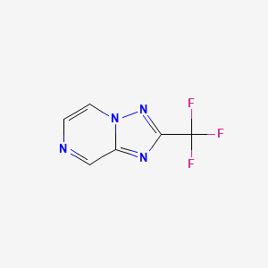 molecular formula C6H3F3N4 B3149919 2-(三氟甲基)-[1,2,4]三唑并[1,5-a]吡嗪 CAS No. 681249-56-9