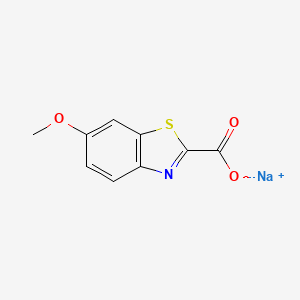 B3149932 Sodium 6-methoxybenzo[d]thiazole-2-carboxylate CAS No. 681281-67-4