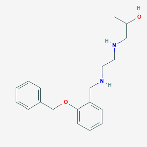 molecular formula C19H26N2O2 B314994 1-[(2-{[2-(Benzyloxy)benzyl]amino}ethyl)amino]-2-propanol 