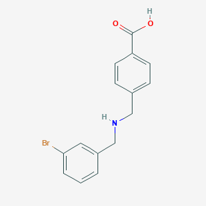 molecular formula C15H14BrNO2 B314998 4-{[(3-Bromobenzyl)amino]methyl}benzoic acid 