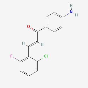 (2E)-1-(4-aminophenyl)-3-(2-chloro-6-fluorophenyl)prop-2-en-1-one