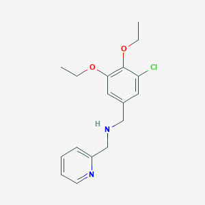 molecular formula C17H21ClN2O2 B315003 N-(3-chloro-4,5-diethoxybenzyl)-N-(2-pyridinylmethyl)amine 