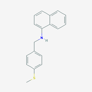 molecular formula C18H17NS B315004 N-[4-(methylsulfanyl)benzyl]naphthalen-1-amine 