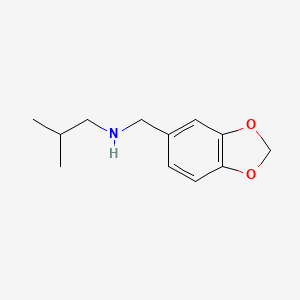 molecular formula C12H17NO2 B3150061 (2H-1,3-Benzodioxol-5-ylmethyl)(2-methylpropyl)amine CAS No. 68291-95-2