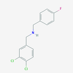 molecular formula C14H12Cl2FN B315009 N-(3,4-dichlorobenzyl)-N-(4-fluorobenzyl)amine 