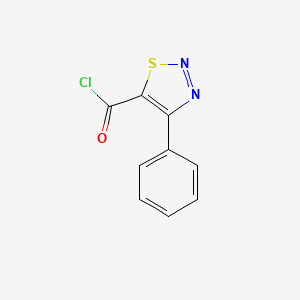 molecular formula C9H5ClN2OS B3150097 4-Phenyl-1,2,3-thiadiazole-5-carbonyl chloride CAS No. 683274-47-7