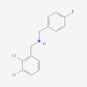 molecular formula C14H12Cl2FN B315010 N-(2,3-dichlorobenzyl)-N-(4-fluorobenzyl)amine 