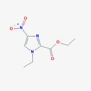 molecular formula C8H11N3O4 B3150112 ethyl 1-ethyl-4-nitro-1H-imidazole-2-carboxylate CAS No. 683815-48-7