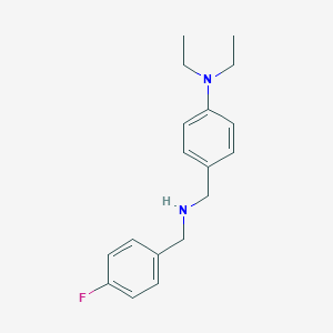 molecular formula C18H23FN2 B315013 N-[4-(diethylamino)benzyl]-N-(4-fluorobenzyl)amine 