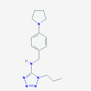 molecular formula C15H22N6 B315014 1-propyl-N-[4-(pyrrolidin-1-yl)benzyl]-1H-tetrazol-5-amine 