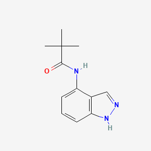 molecular formula C12H15N3O B3150199 N-(1H-indazol-4-yl)-2,2-dimethylpropanamide CAS No. 685108-37-6