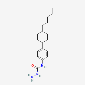 molecular formula C18H29N3O B3150205 N-[4-(4-戊基环己基)苯基]-1-肼基甲酰胺 CAS No. 685108-58-1
