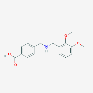 molecular formula C17H19NO4 B315022 4-{[(2,3-Dimethoxybenzyl)amino]methyl}benzoic acid 