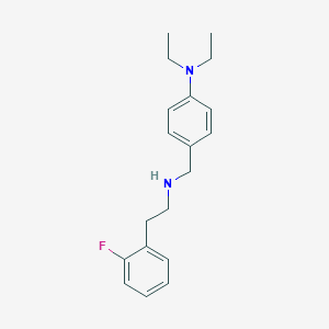molecular formula C19H25FN2 B315024 N-[4-(diethylamino)benzyl]-N-[2-(2-fluorophenyl)ethyl]amine 