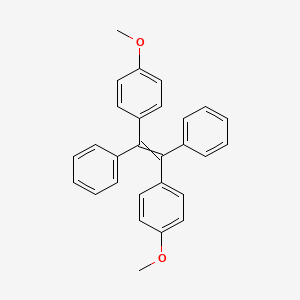 molecular formula C28H24O2 B3150266 1,1'-[1,2-Bis(4-methoxyphenyl)ethene-1,2-diyl]dibenzene CAS No. 68578-78-9