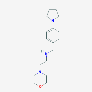 molecular formula C17H27N3O B315032 2-(4-morpholinyl)-N-[4-(1-pyrrolidinyl)benzyl]ethanamine 