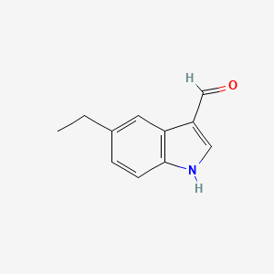 molecular formula C11H11NO B3150353 5-乙基-1H-吲哚-3-甲醛 CAS No. 68742-29-0