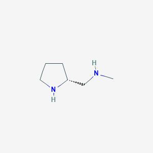 molecular formula C6H14N2 B3150374 N-甲基(R)-2-吡咯烷甲胺 CAS No. 68766-97-2
