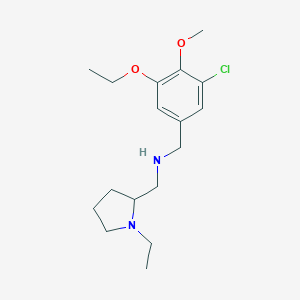 molecular formula C17H27ClN2O2 B315038 N-(3-chloro-5-ethoxy-4-methoxybenzyl)-N-[(1-ethyl-2-pyrrolidinyl)methyl]amine 