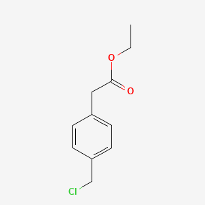 molecular formula C11H13ClO2 B3150382 Ethyl 2-(4-(chloromethyl)phenyl)acetate CAS No. 68767-29-3