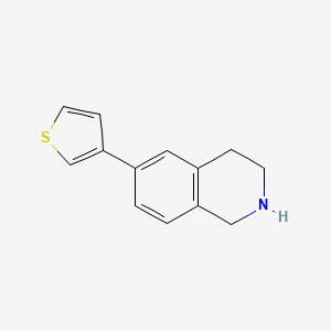 molecular formula C13H13NS B3150384 6-Thiophen-3-yl-1,2,3,4-tetrahydroisoquinoline CAS No. 687996-36-7
