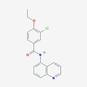 molecular formula C18H15ClN2O2 B315039 3-chloro-4-ethoxy-N-(5-quinolinyl)benzamide 