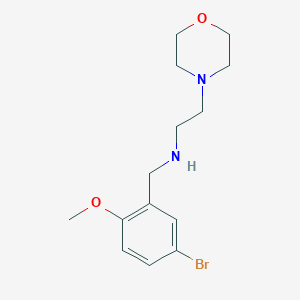 molecular formula C14H21BrN2O2 B315041 N-(5-bromo-2-methoxybenzyl)-N-[2-(4-morpholinyl)ethyl]amine 
