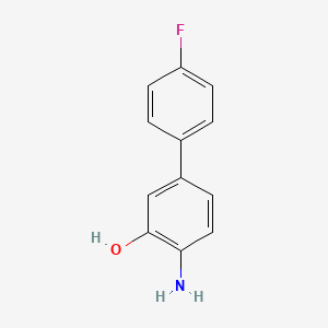 molecular formula C12H10FNO B3150423 4-Amino-4'-fluoro-[1,1'-biphenyl]-3-ol CAS No. 688746-34-1
