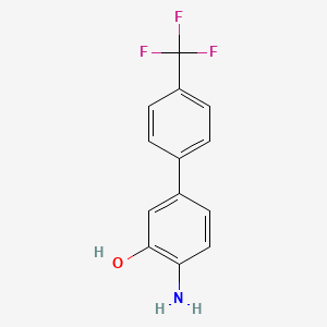 molecular formula C13H10F3NO B3150428 4-Amino-4'-(trifluoromethyl)-[1,1'-biphenyl]-3-ol CAS No. 688746-36-3