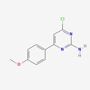 molecular formula C11H10ClN3O B3150432 4-Chloro-6-(4-methoxyphenyl)pyrimidin-2-amine CAS No. 688782-45-8