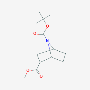 molecular formula C13H21NO4 B3150438 7-叔丁基 2-甲基 7-氮杂双环[2.2.1]庚烷-2,7-二羧酸酯 CAS No. 688790-06-9