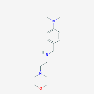 molecular formula C17H29N3O B315044 N,N-diethyl-4-({[2-(morpholin-4-yl)ethyl]amino}methyl)aniline 