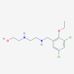 molecular formula C13H20Cl2N2O2 B315046 2-({2-[(3,5-Dichloro-2-ethoxybenzyl)amino]ethyl}amino)ethanol 