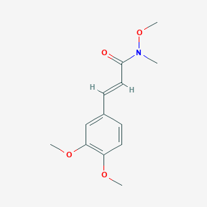 (2e)-3-(3,4-Dimethoxyphenyl)-n-methoxy-n-methylprop-2-enamide