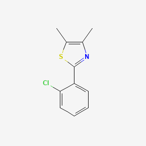 molecular formula C11H10ClNS B3150492 2-(2-Chlorophenyl)-4,5-dimethylthiazole CAS No. 689738-57-6