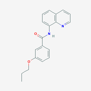 molecular formula C19H18N2O2 B315050 3-propoxy-N-quinolin-8-ylbenzamide 
