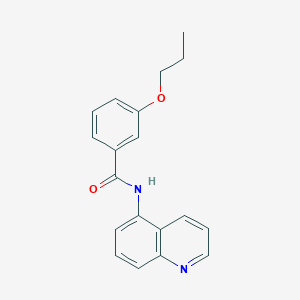 molecular formula C19H18N2O2 B315051 3-propoxy-N-(5-quinolinyl)benzamide 