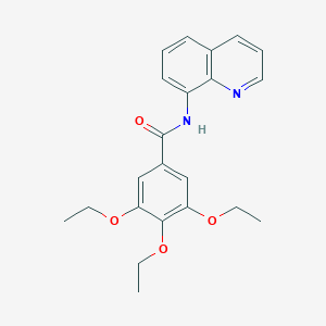 molecular formula C22H24N2O4 B315057 3,4,5-triethoxy-N-quinolin-8-ylbenzamide 