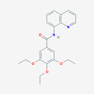 molecular formula C22H24N2O4 B315057 3,4,5-triethoxy-N-(quinolin-8-yl)benzamide 