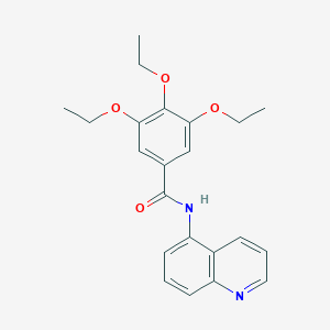 molecular formula C22H24N2O4 B315058 3,4,5-triethoxy-N-(quinolin-5-yl)benzamide 