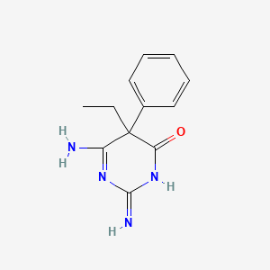 (5RS)-5-Ethyl-2,6-diimino-5-phenyltetrahydropyrimidin-4(1H)-one