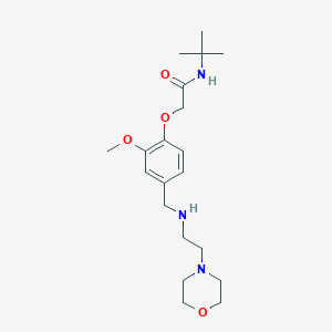 molecular formula C20H33N3O4 B315059 N-(tert-butyl)-2-[2-methoxy-4-({[2-(4-morpholinyl)ethyl]amino}methyl)phenoxy]acetamide 