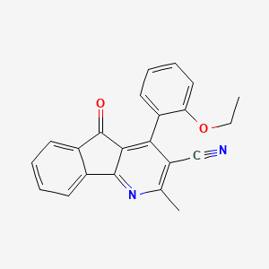 4-(2-ethoxyphenyl)-2-methyl-5-oxo-5H-indeno[1,2-b]pyridine-3-carbonitrile