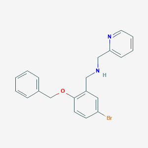 molecular formula C20H19BrN2O B315061 N-[2-(benzyloxy)-5-bromobenzyl]-N-(2-pyridinylmethyl)amine 