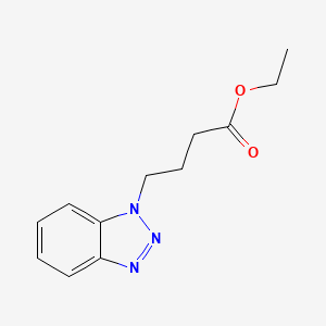 molecular formula C12H15N3O2 B3150670 Ethyl 4-(1H-benzo[d][1,2,3]triazol-1-yl)butanoate CAS No. 69218-48-0