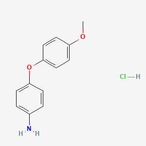molecular formula C13H14ClNO2 B3150691 4-(4-甲氧基苯氧基)苯胺盐酸盐 CAS No. 6927-78-2