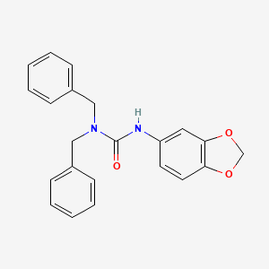 molecular formula C22H20N2O3 B3150703 N'-(1,3-benzodioxol-5-yl)-N,N-dibenzylurea CAS No. 692732-88-0