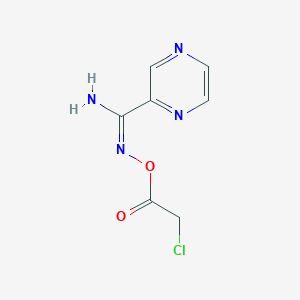 [(E)-[amino(pyrazin-2-yl)methylidene]amino] 2-chloroacetate
